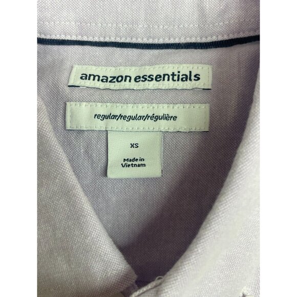 (3) Amzn Essentials XS Tops 2 Polo Shirts Orange & Gray And 1 Black Polyester - Picture 3 of 16
